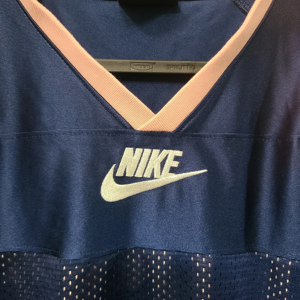 Nike Girls Pullover Jersey Dress Size XL Blue With Pink Lining Sports Athletic